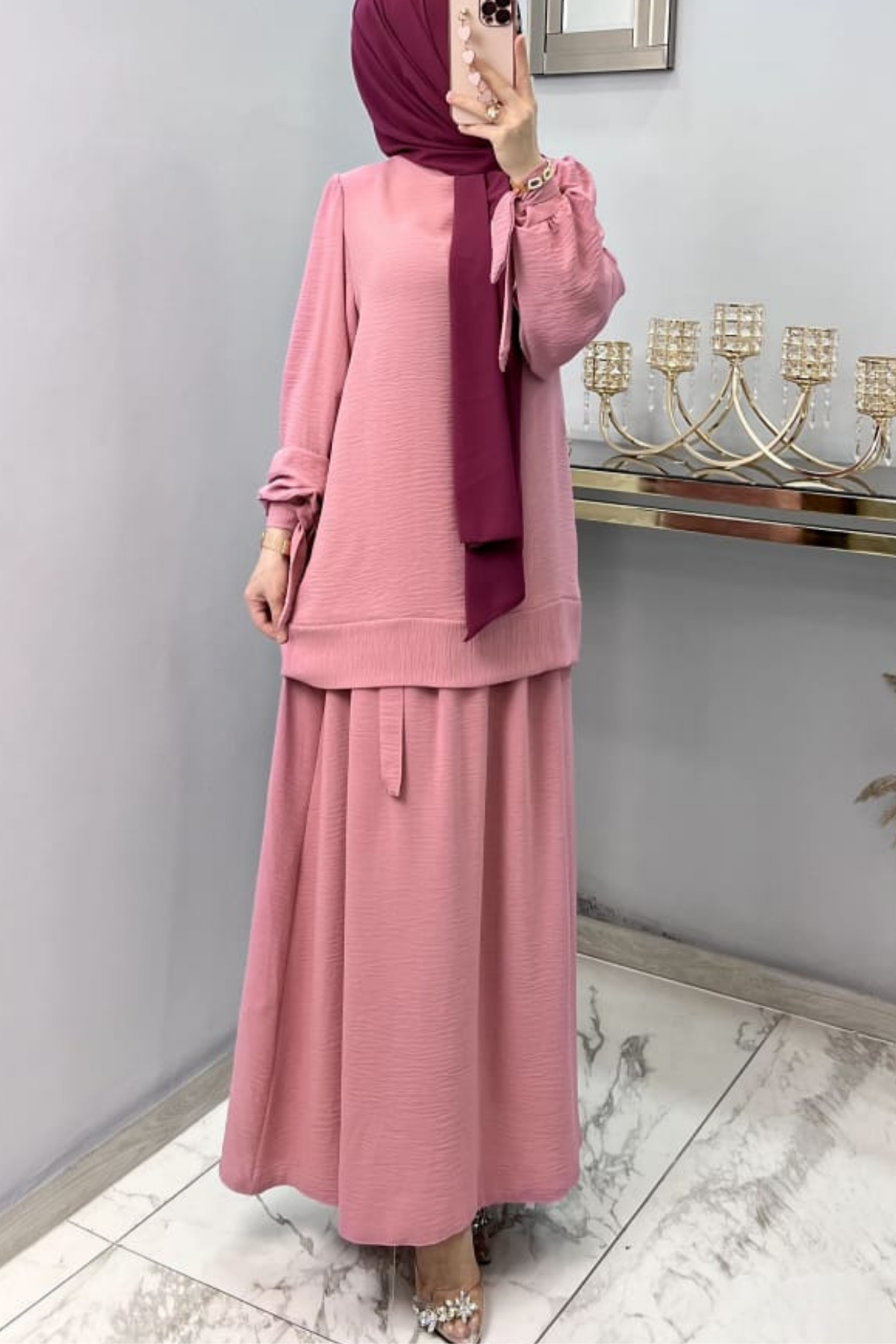 Sara Etekli Takım pembe