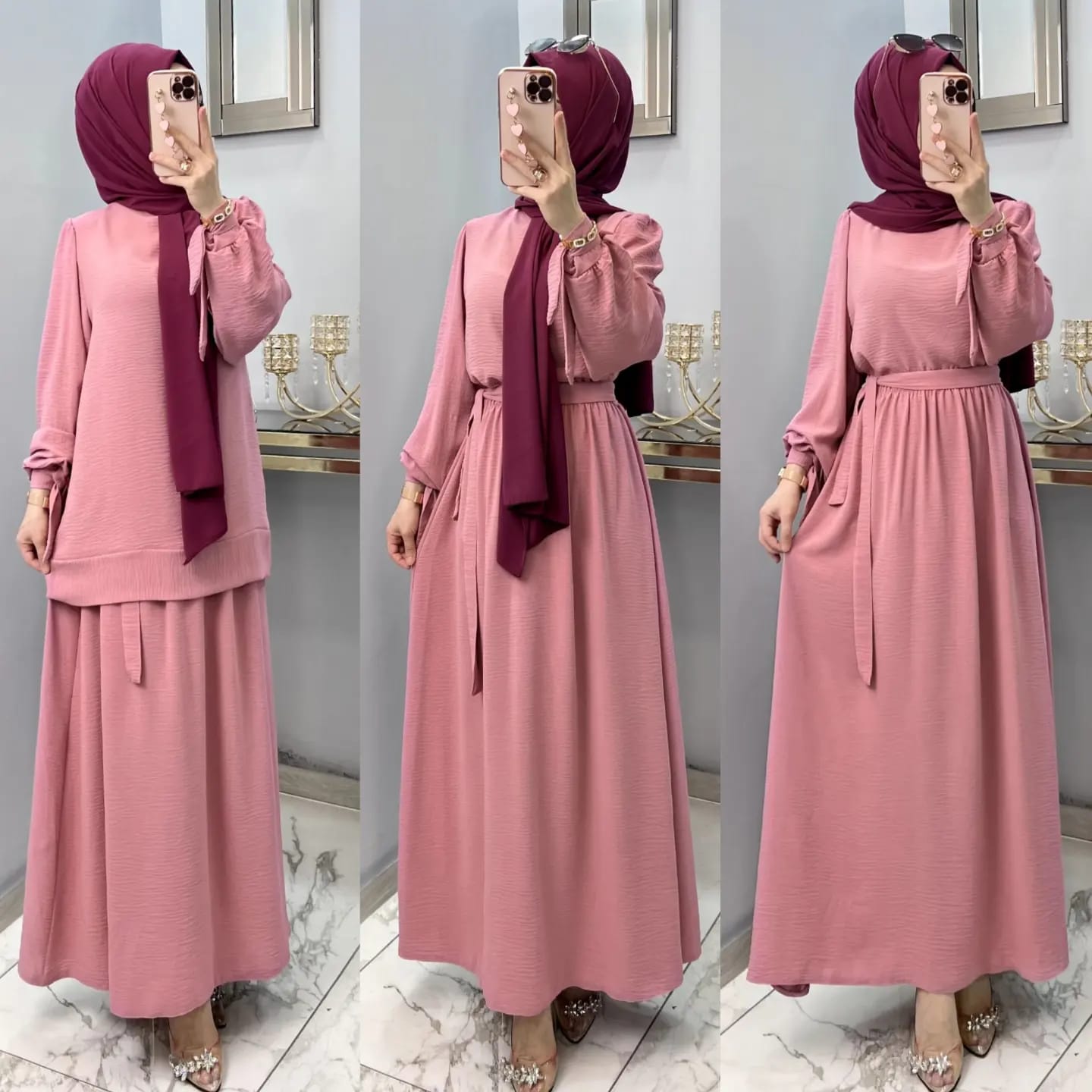 Sara Etekli Takım pembe